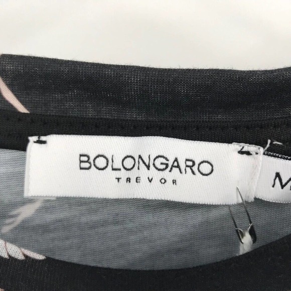 Bolongaro Trevor Mens Graphic T-Shirt Black White Bird Print Crew Neck Tee M New - Picture 3 of 7